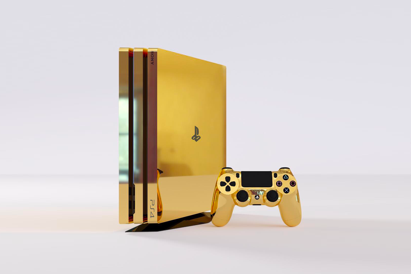 เล่นไม่เล่นไม่ว่า ขอให้ข้าได้หรู The Lux PS4 Pro ชุบทอง 24k