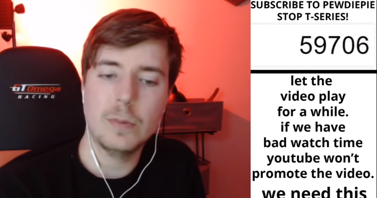 MrBeast พูด PewDiePie 1 แสนครั้ง ช่วยศึกชิงจ้าว YouTube