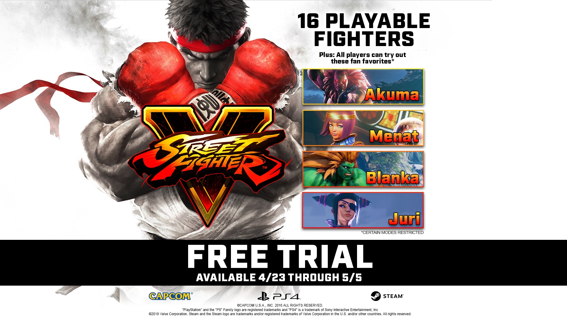 Street Fighter V: Arcade Edition เปิดให้เล่นฟรี 2 สัปดาห์ เฉพาะ Steam, PS4 เริ่มตั้งแต่วันนี้!