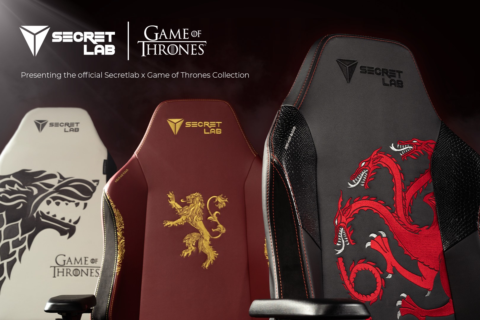 ALL GAMER MUST SIT – Secretlab เปิดตัวเก้าอี้จาก Game of Thrones!