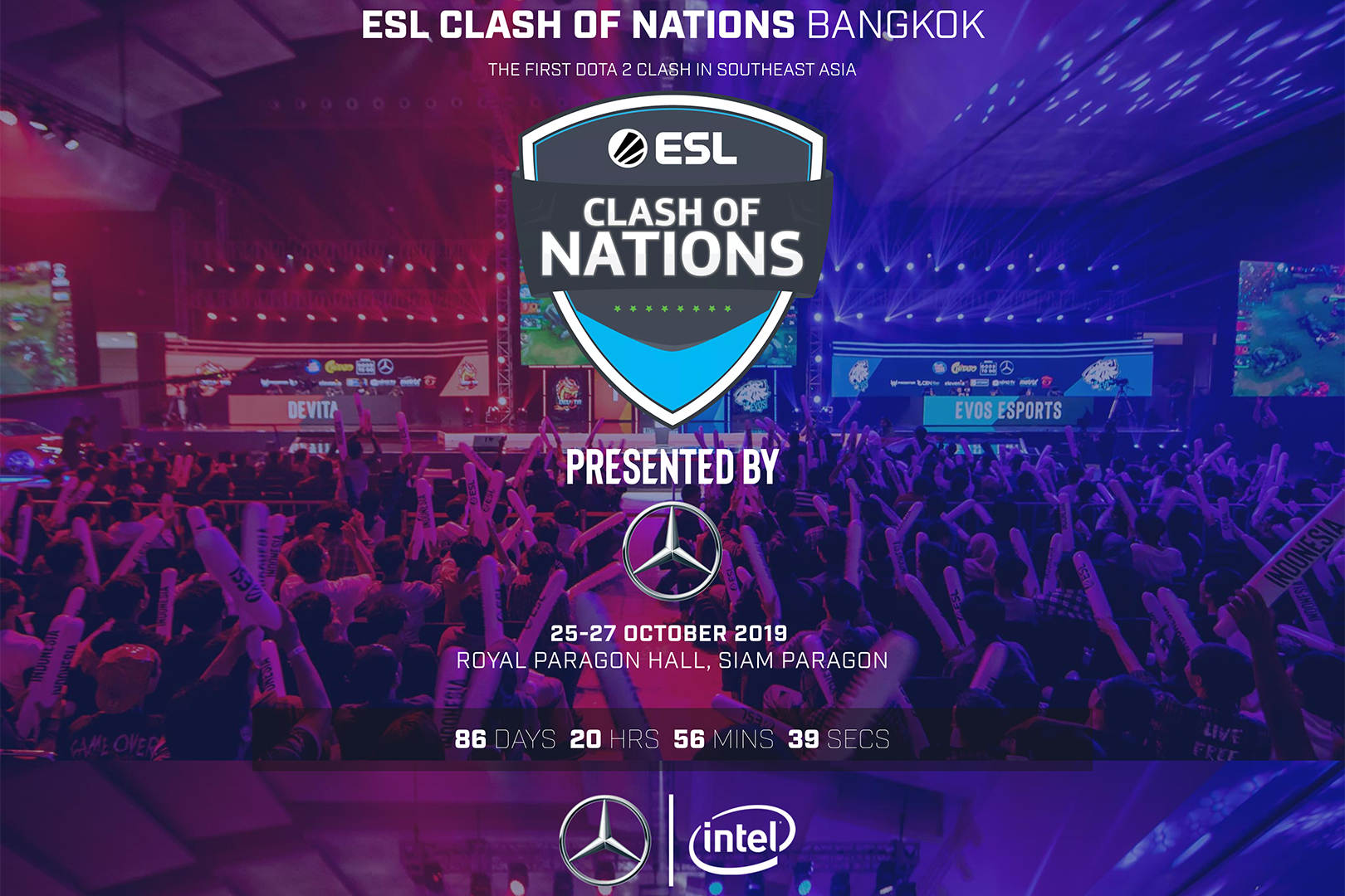 ESL Asia ยกสุดยอดการแข่งขัน Dota 2 มาจัดที่ประเทศไทยกับรายการ  ESL Clash of Nations Bangkok 2019, presented by Mercedes-Benz