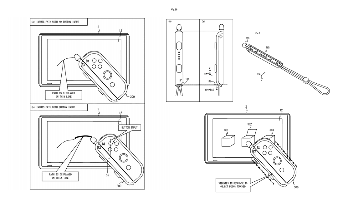 หลุดจอยคอนใหม่ของ Nintendo Switch ที่มีปากกาสไตลัสในเว็บสิทธิบัตรของอเมริกา